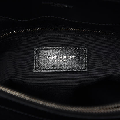 Saint Laurent Calfskin Y Quilted Monogram Medium Loulou Chain Satchel Black 6 of 10