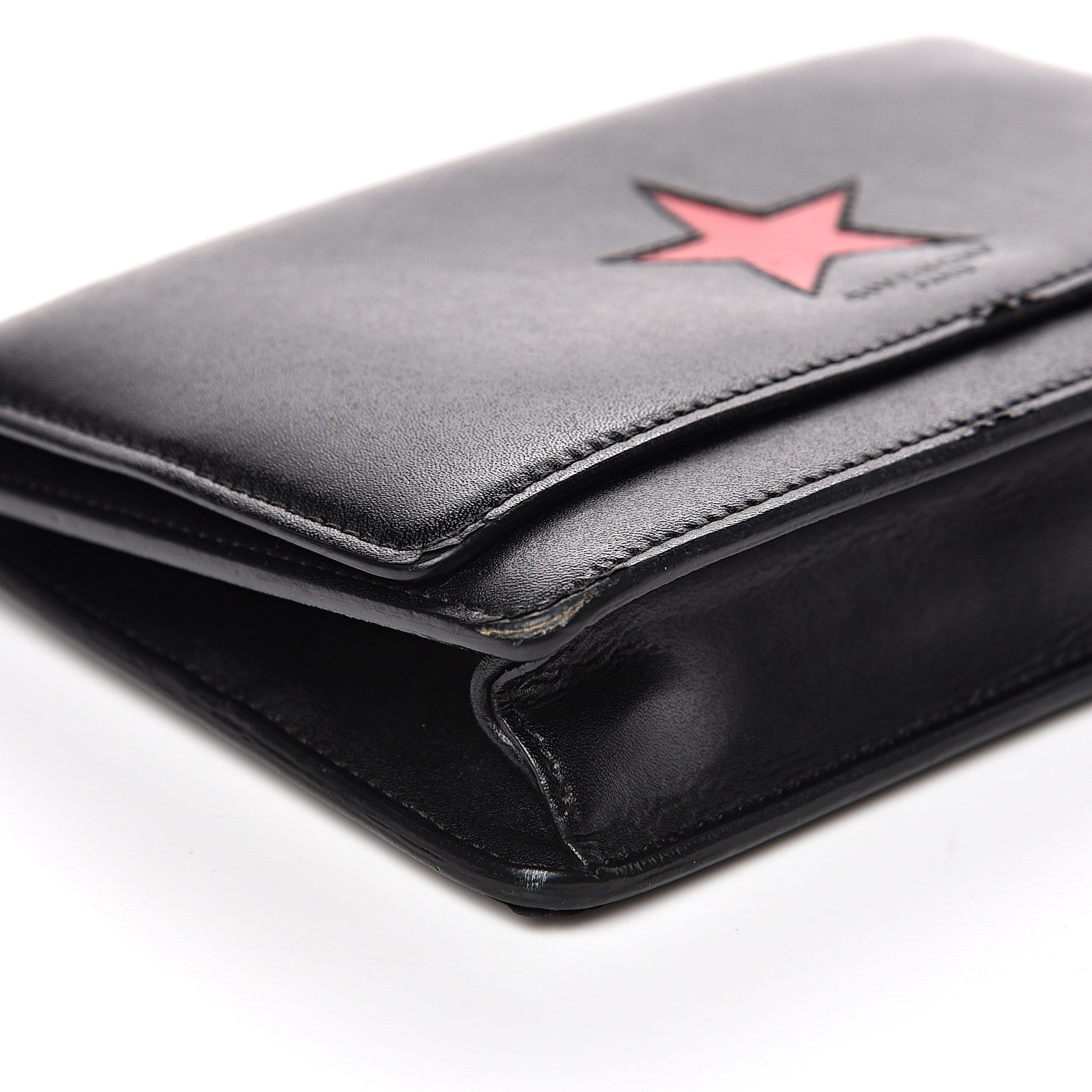 Givenchy Calfskin Star Pandora Chain Wallet Black 6 of 15