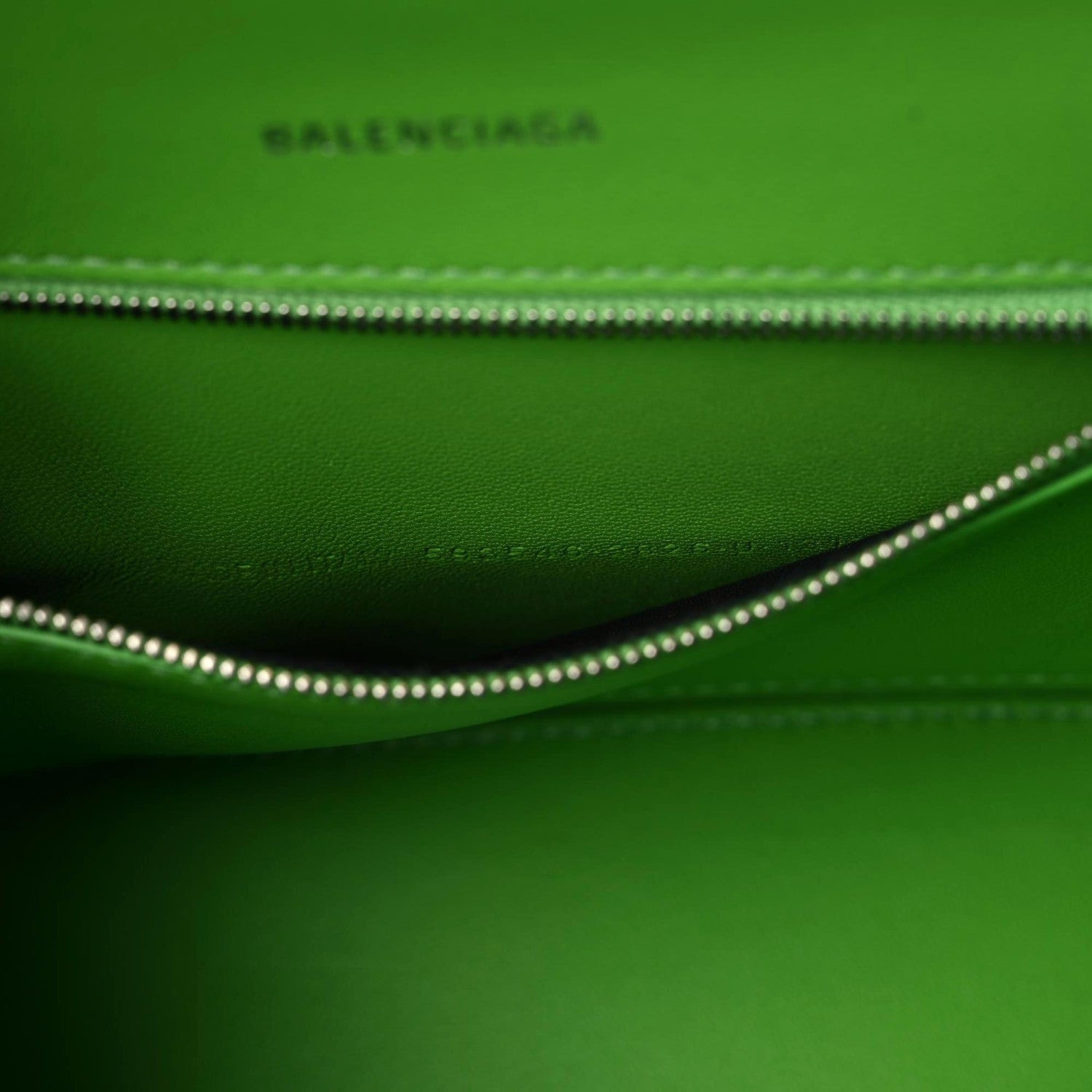 Balenciaga Grained Calfskin Small Hourglass Top Handle Bag Light Green 9 of 9