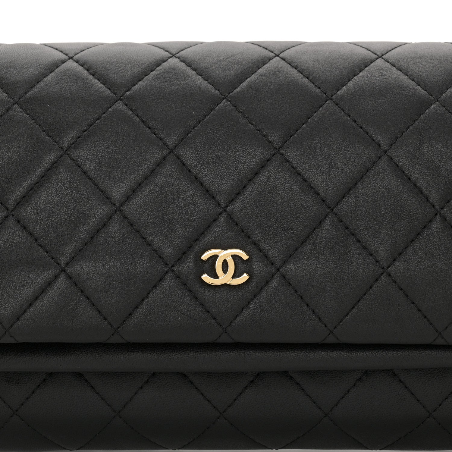 Chanel Lambskin Quilted CC Beauty Clutch Black 9 of 12