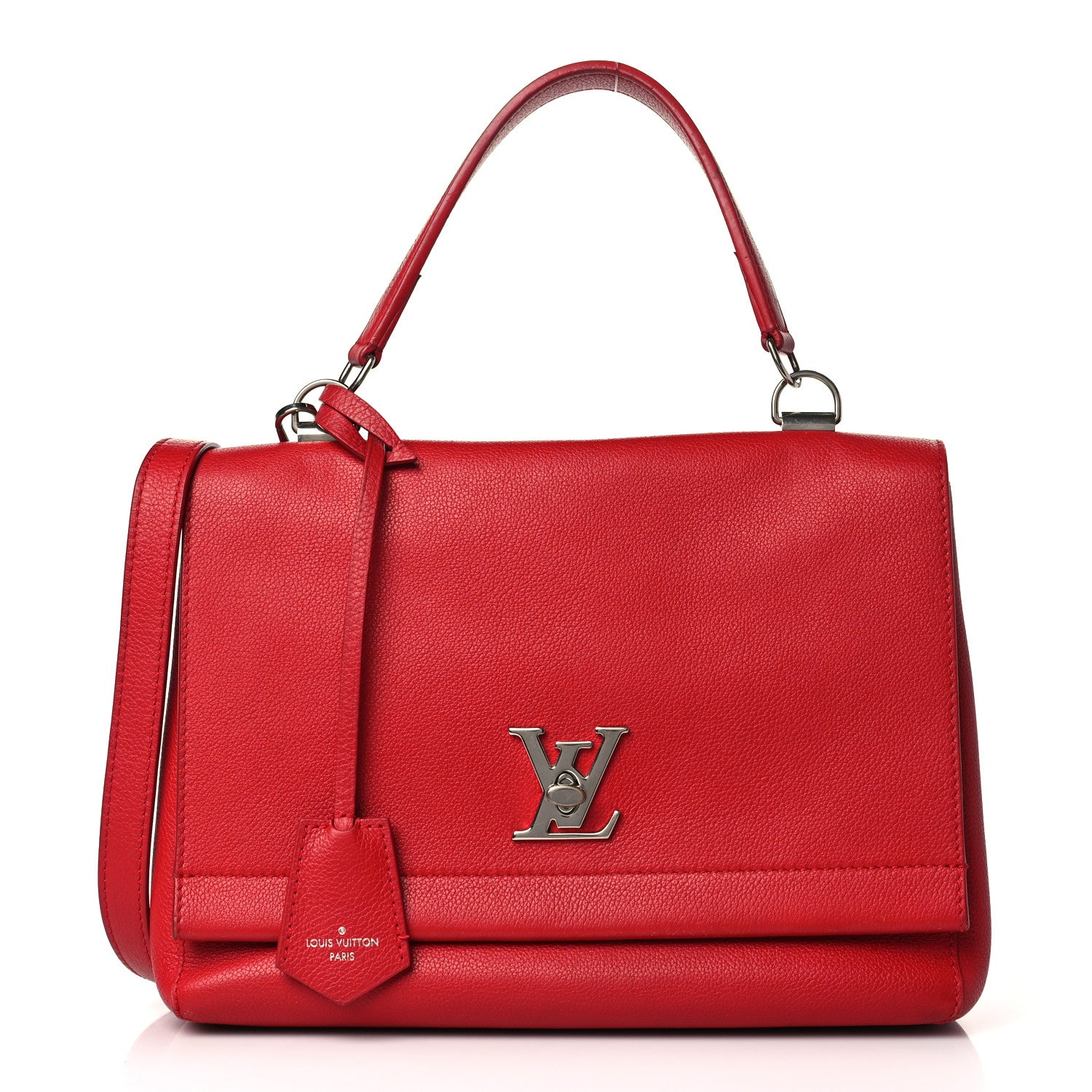 Louis Vuitton Soft Calfskin Lockme II Top Handle Rubis 1 of 8