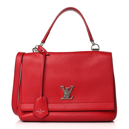 Louis Vuitton Soft Calfskin Lockme II Top Handle Rubis 1 of 8