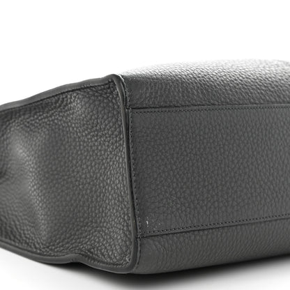 Fendi Cuoio Romano Glazed Fabric FF 1974 Peekaboo X-Lite Fit Asfalto Mou Black 9 of 11