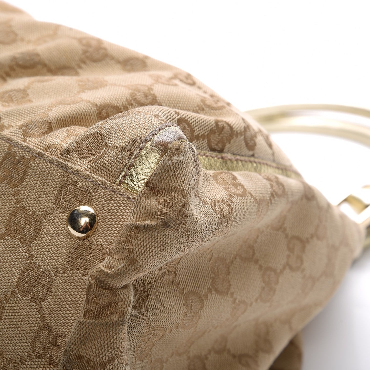 Monogram Large D Gold Hobo Gold