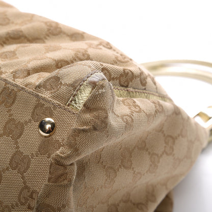 Gucci Monogram Large D Gold Hobo Gold 10 of 13
