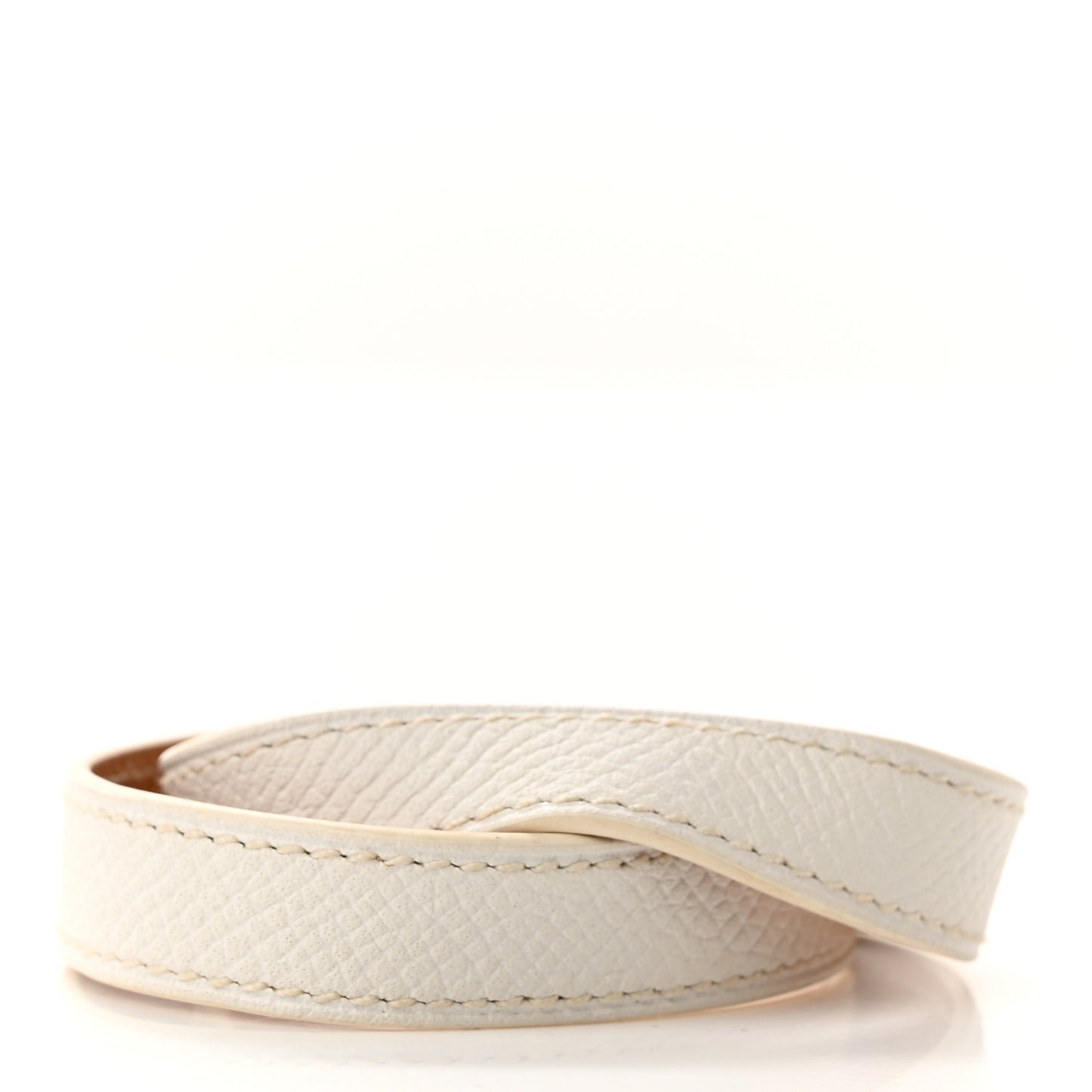 Epsom Kelly Double Tour Bracelet S White