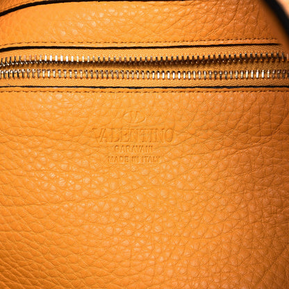 Valentino Garavani Pebbled Calfskin Medium Rockstud Tote Melon Sorbet 7 of 10