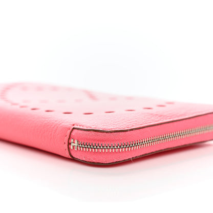 Hermes Chevre Mysore Evelyne Long Wallet Rose Tyrien 9 of 13