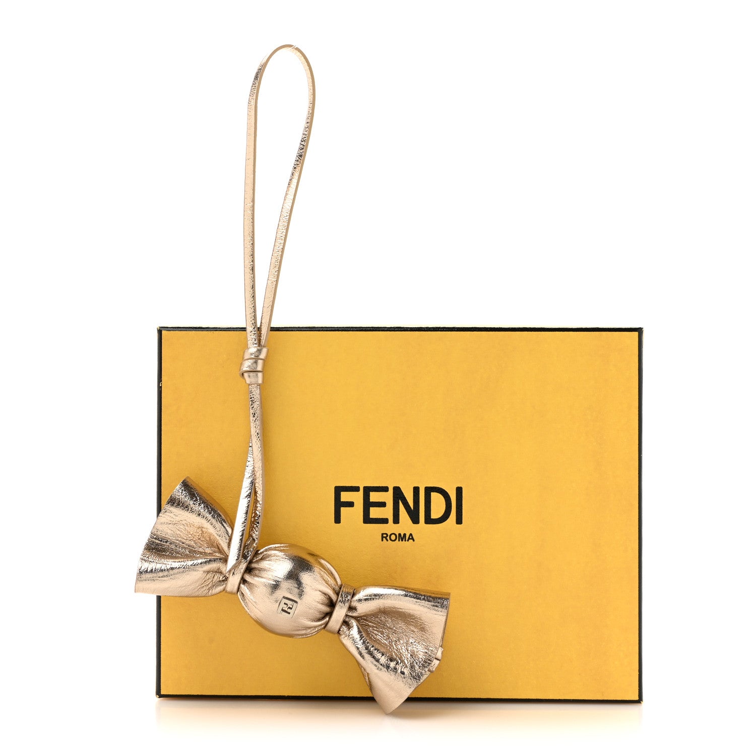 Fendi Rock Millenium Laminato So Sweet Bag Charm Platino 4 of 4