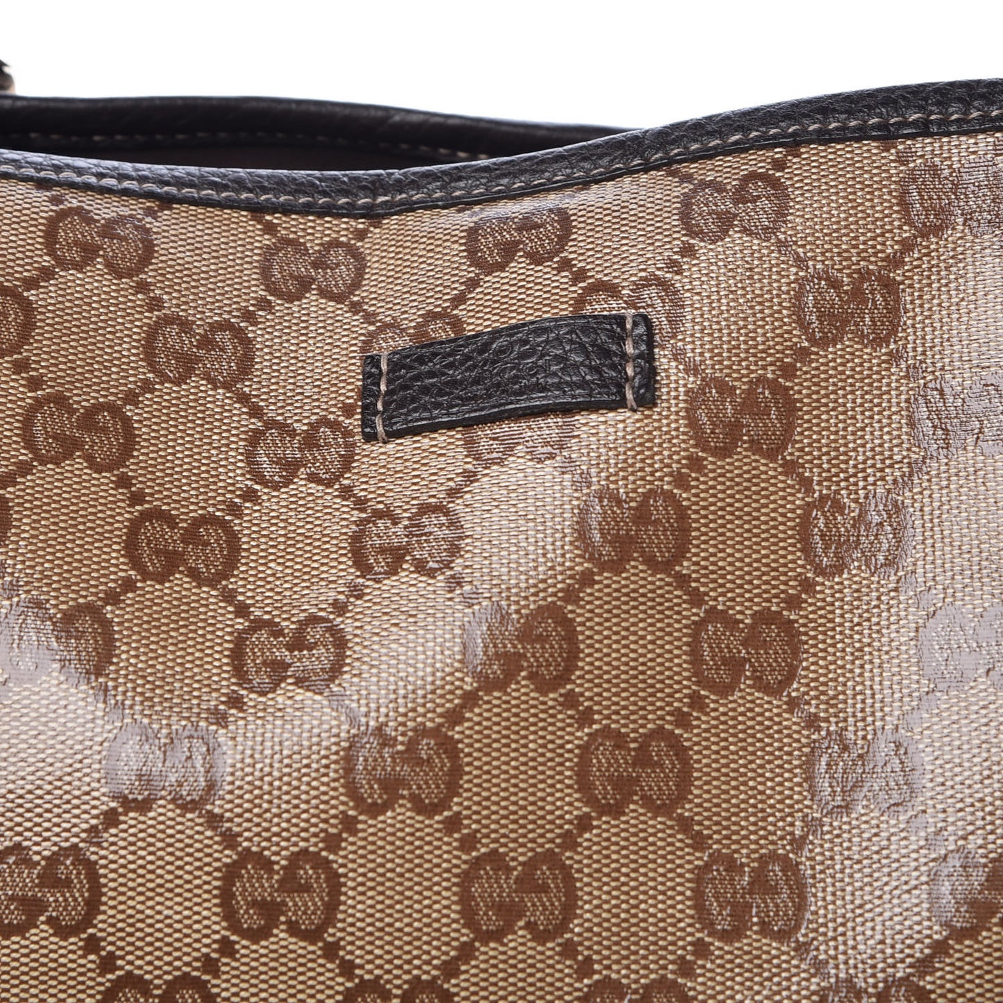 Crystal Monogram Medium Joy Tote Beige Ebony Testa di Moro