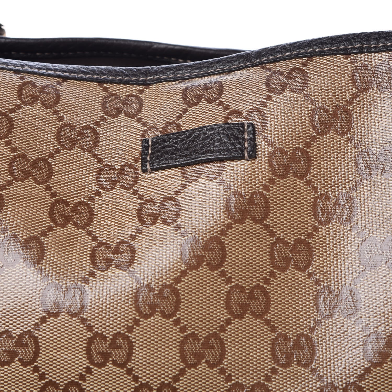 Gucci Crystal Monogram Medium Joy Tote Beige Ebony Testa di Moro 10 of 12