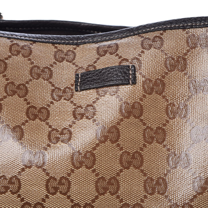 Gucci Crystal Monogram Medium Joy Tote Beige Ebony Testa di Moro 10 of 12