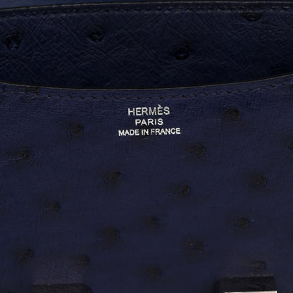 Hermes Ostrich Constance 18 Bleu Iris 6 of 11
