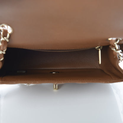 Chanel Caviar Quilted Mini Square Flap Brown 5 of 10