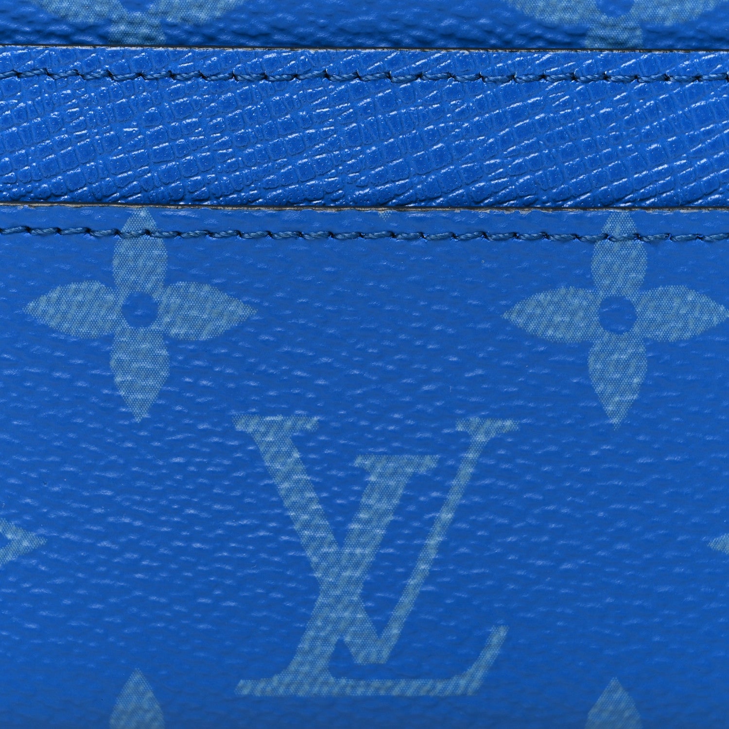 Louis Vuitton Taigarama Porte-Cartes Double Card Holder Blue 7 of 8