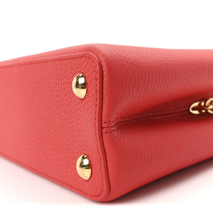 Louis Vuitton LV X TM Taurillon Cerises Capucines BB Rouge 9 of 10