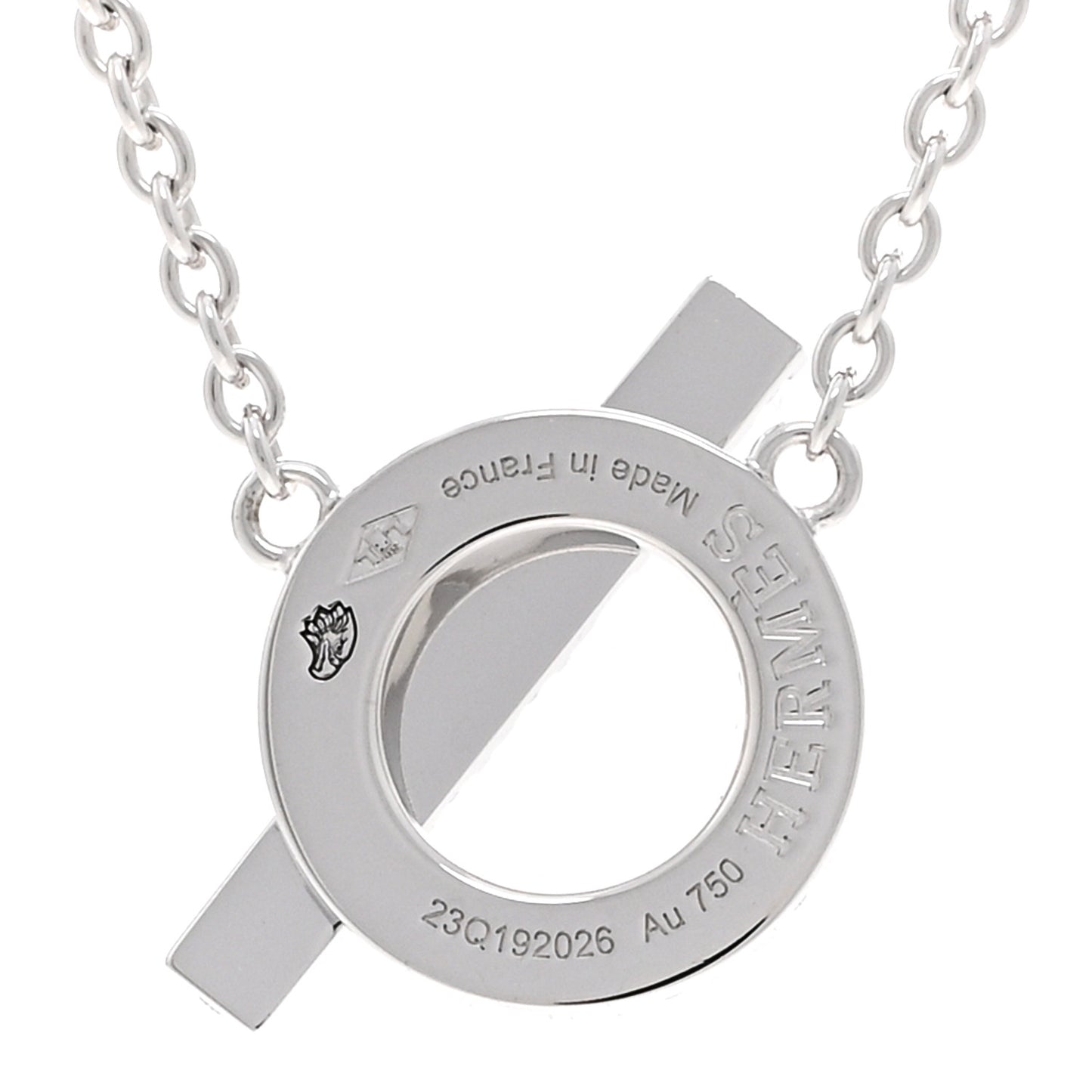 18K White Gold Diamond Finesse Pendant Necklace