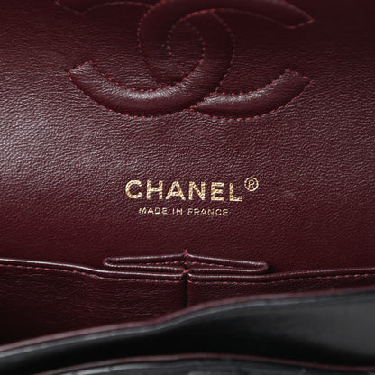 Chanel Lambskin Quilted Medium Double Flap Black 6 of 17