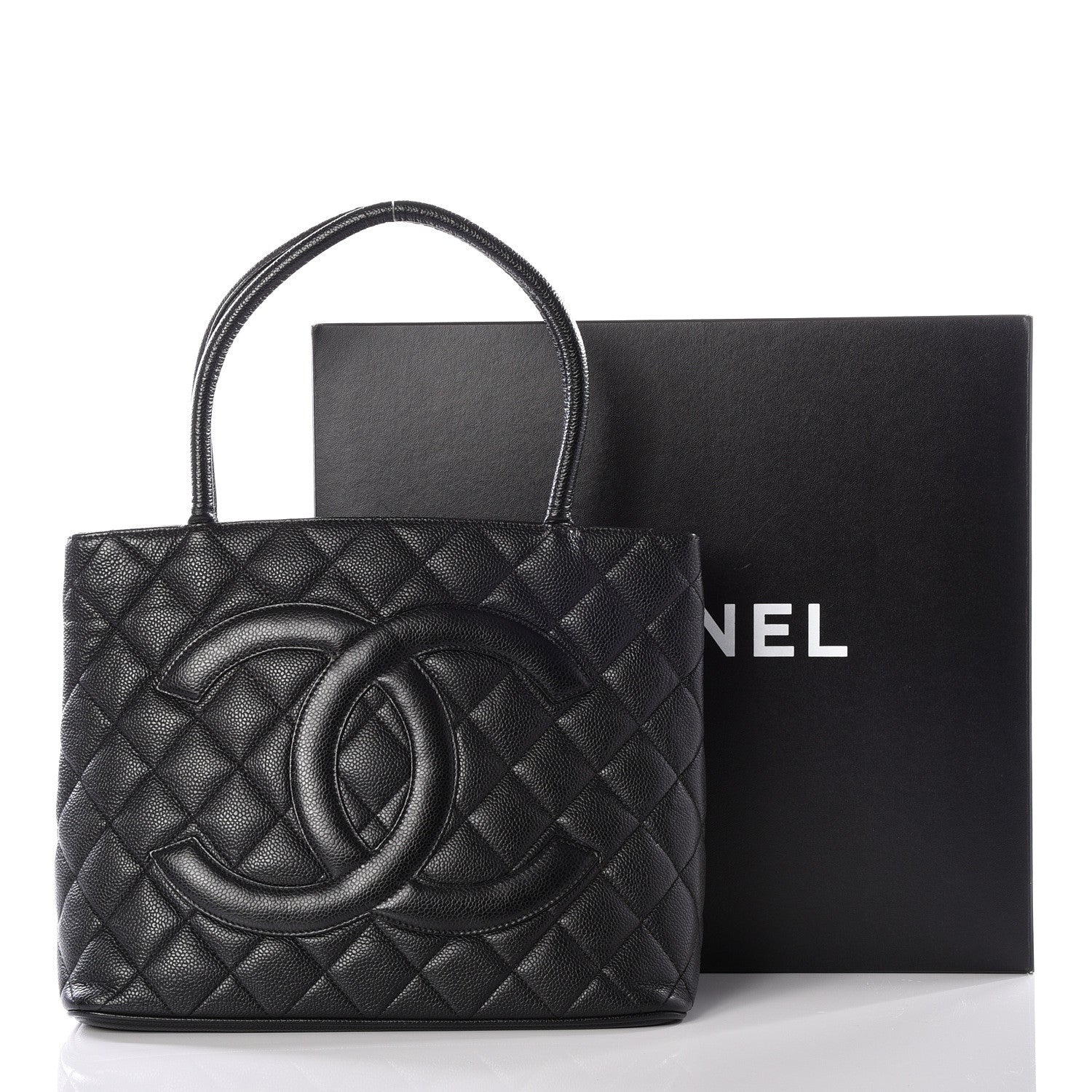 Chanel Caviar Quilted Medallion Tote Black 9 of 9