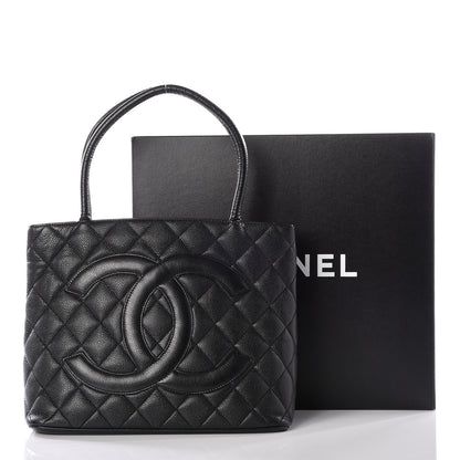 Chanel Caviar Quilted Medallion Tote Black 9 of 9