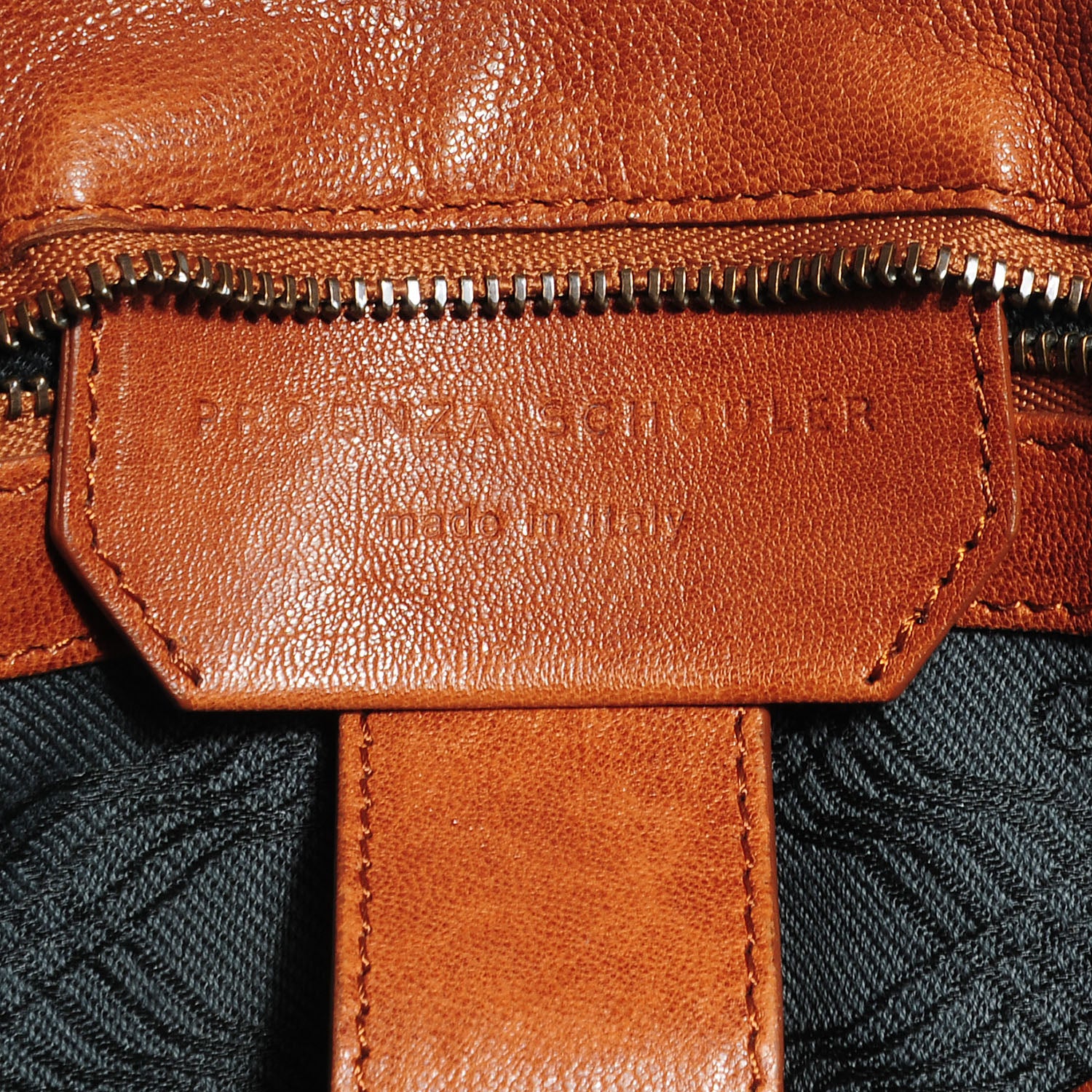 Proenza Schouler Lambskin PS1 Medium Satchel Saddle 9 of 11