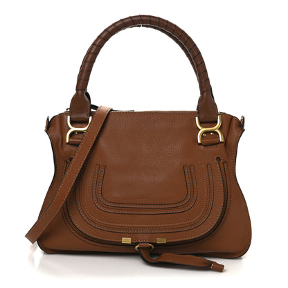 Chloe Calfskin Medium Marcie Satchel Tan 1 of 12