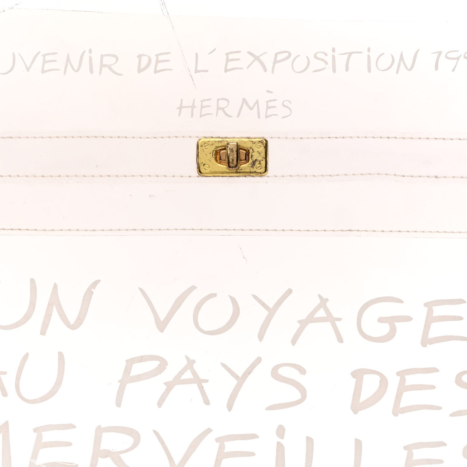 Hermes Vinyl Souvenir De L'Exposition Kelly Transparent 6 of 13