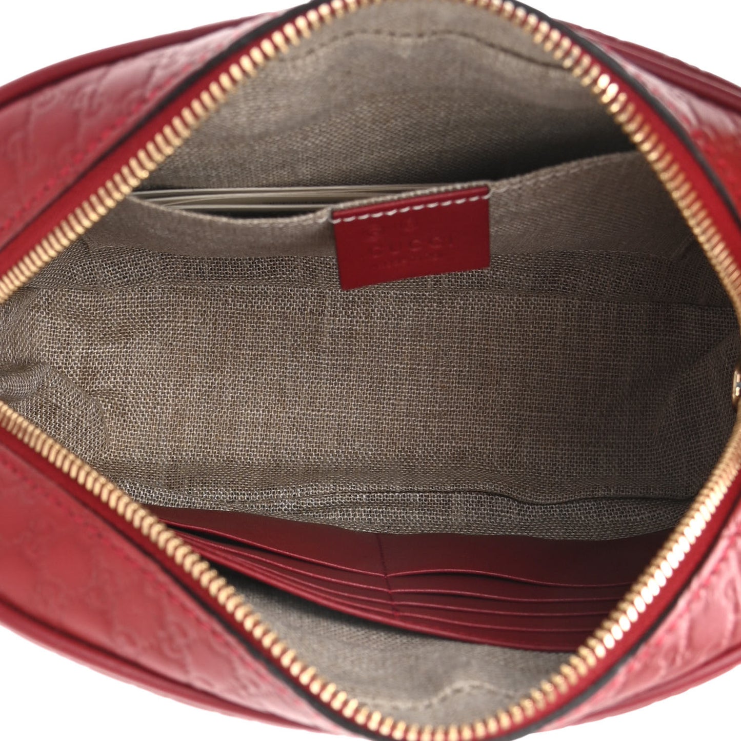 Microguccissima Mini Bree Messenger Bag Red