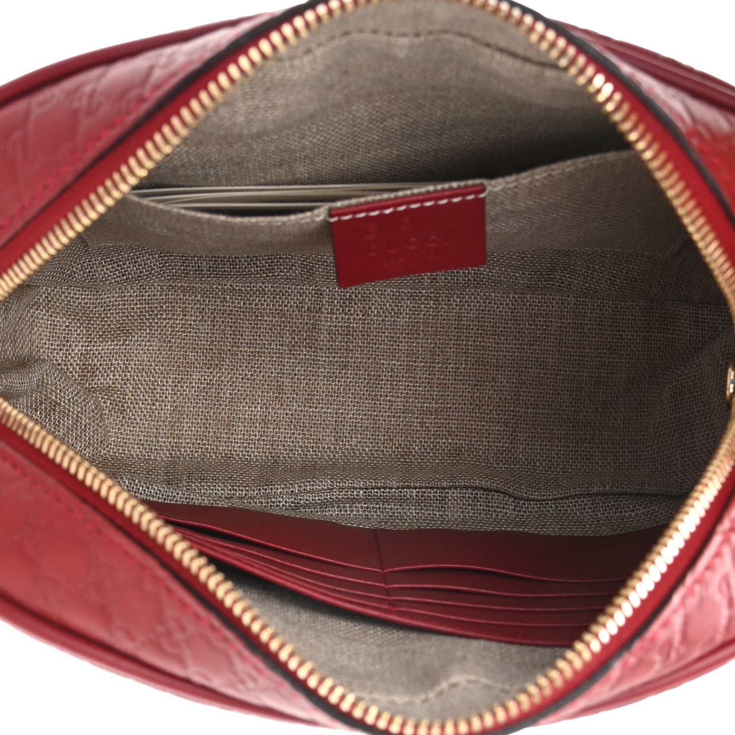 Gucci Microguccissima Mini Bree Messenger Bag Red 5 of 10