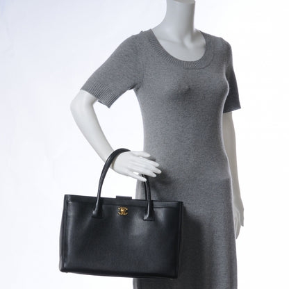 Chanel Calfskin Cerf Executive Shopper Tote Black 2 of 11