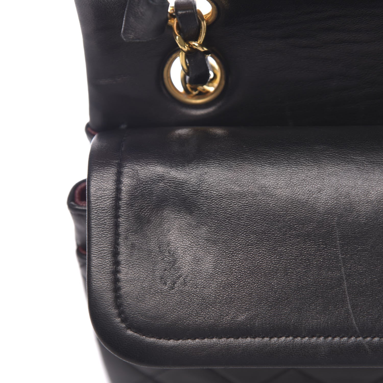 Chanel Lambskin Quilted Small Double Flap Black 11 of 13