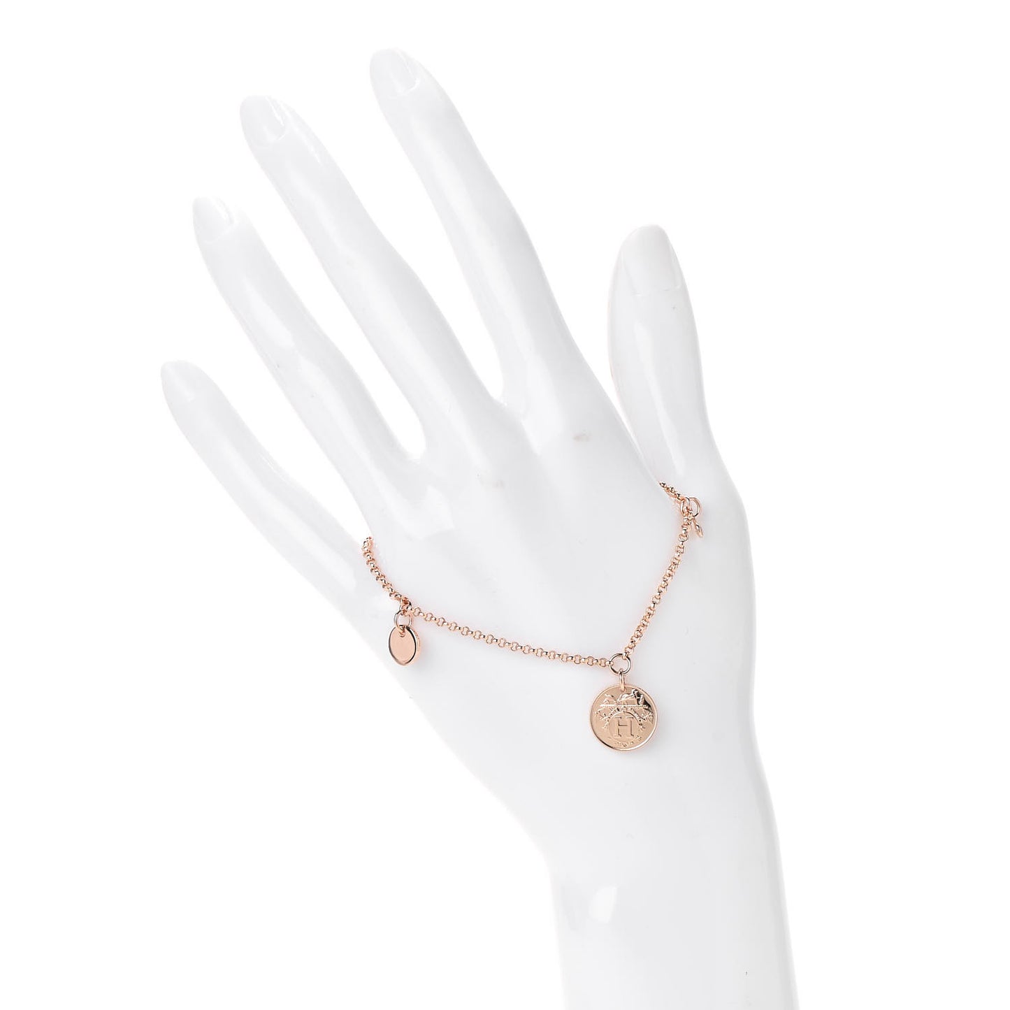 18K Rose Gold Diamond PM Ex-Libris Bracelet ST