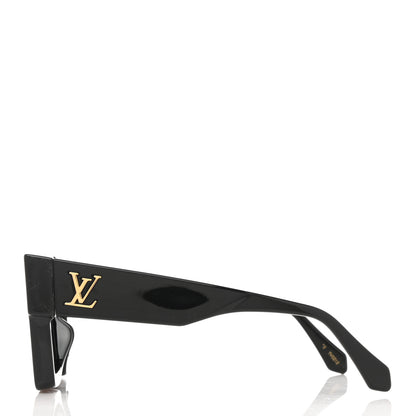Louis Vuitton Acetate Swarovski Crystal Cyclone Sunglasses Z1578W Black 2 of 9