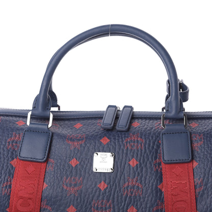 MCM Visetos Large Traveler Weekender Bag Deep Blue Sea 8 of 8