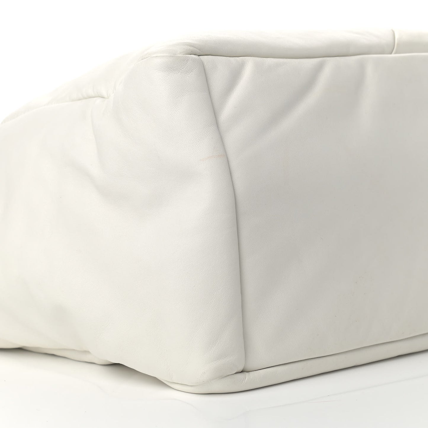Nappa Soft Large Shopper Tote Bianco Cobalto