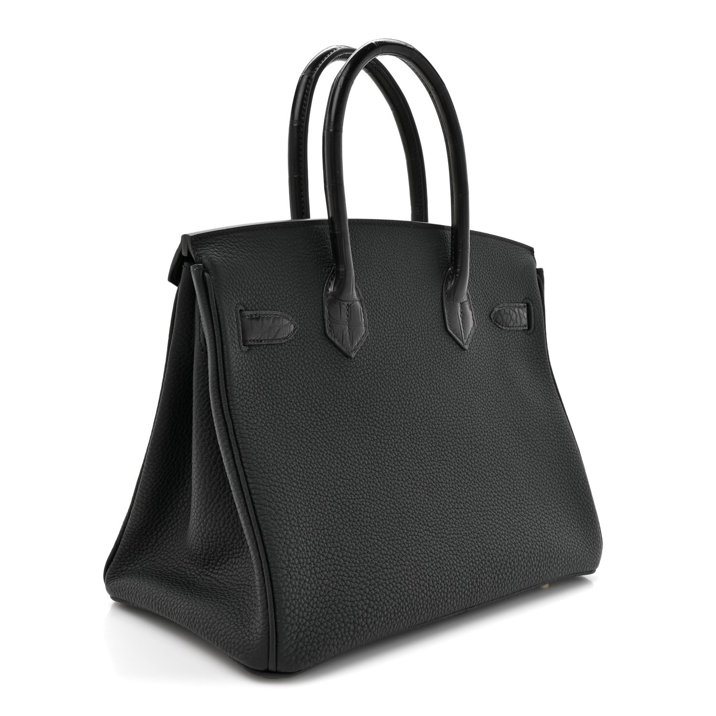 Togo Matte Niloticus Crocodile Birkin Touch 30 Black