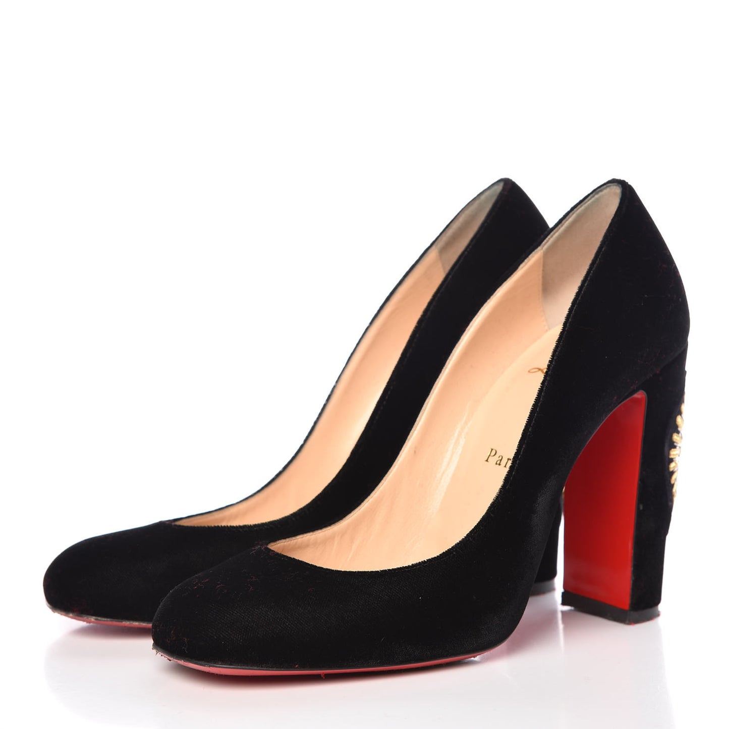 Velvet Cadrilla Corazon 100 Pumps 38.5 Black