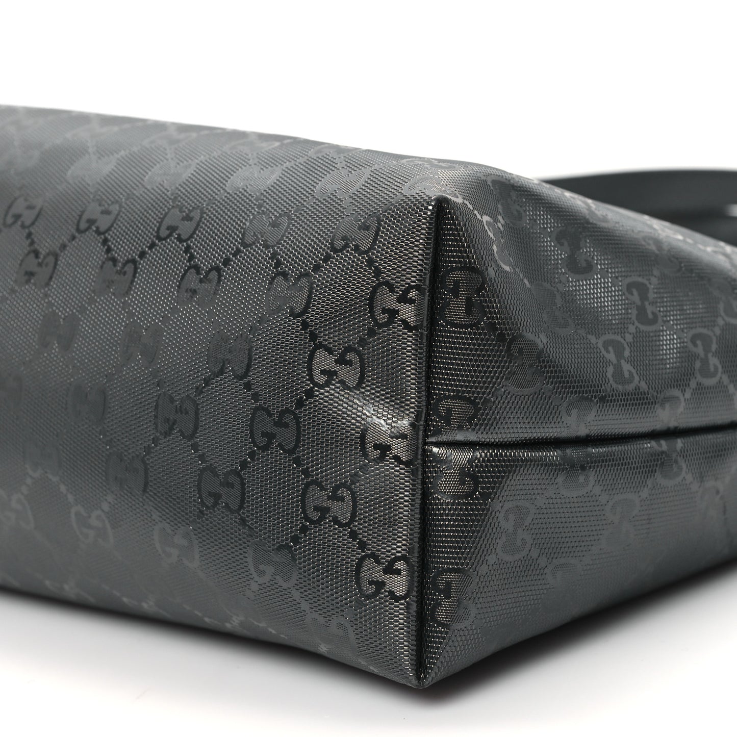 Imprime Monogram Medium Zippered Shopping Tote Pewter