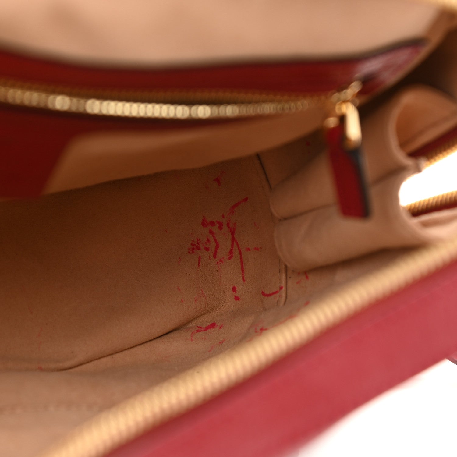 Gucci Suede Calfskin Web Small Ophidia Top Handle Shoulder Bag New Blue Romantic Cherry 10 of 10