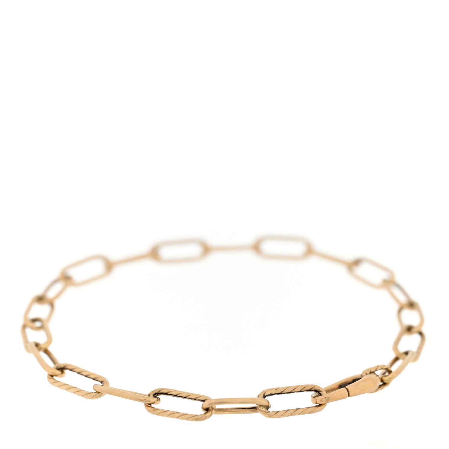 David Yurman 18K Yellow Gold 4mm Madison Classic Chain Bracelet 2 of 3