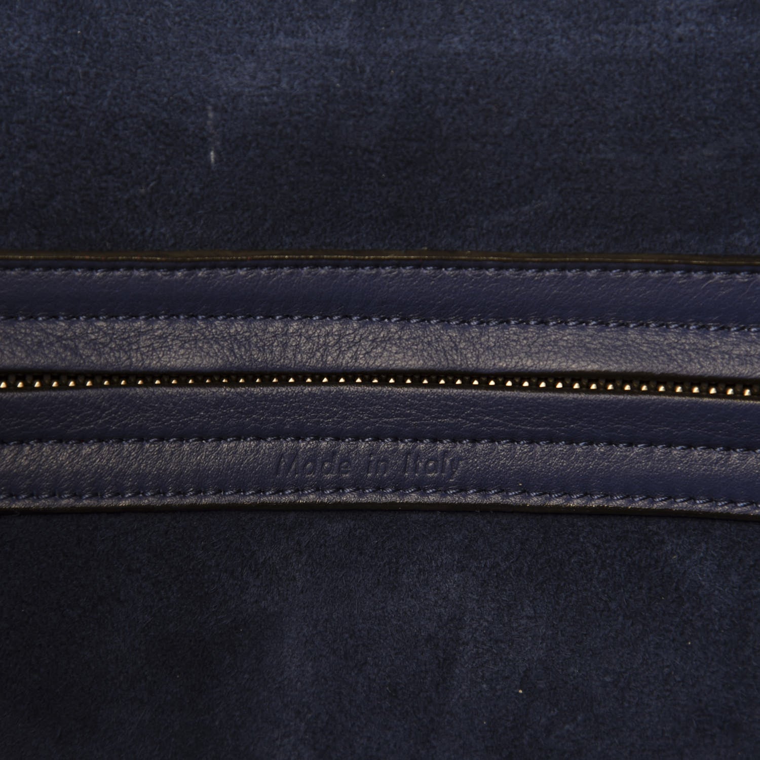 Celine Grained Calfskin Medium Phantom Luggage Indigo 8 of 9