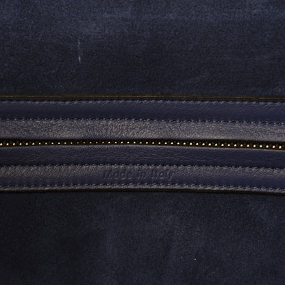 Celine Grained Calfskin Medium Phantom Luggage Indigo 8 of 9