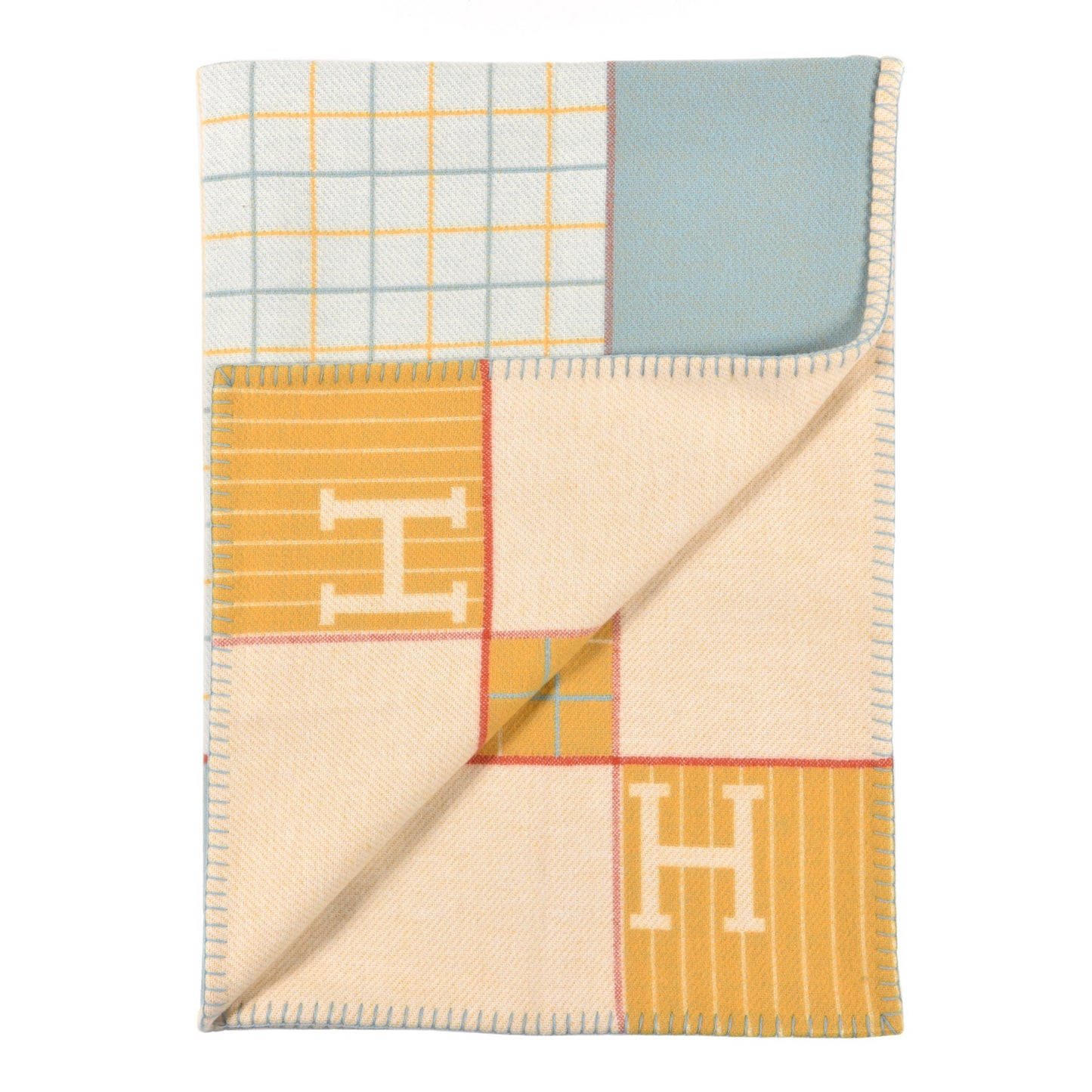 Wool Cashmere Avalon Passe-Passe Blanket Miel