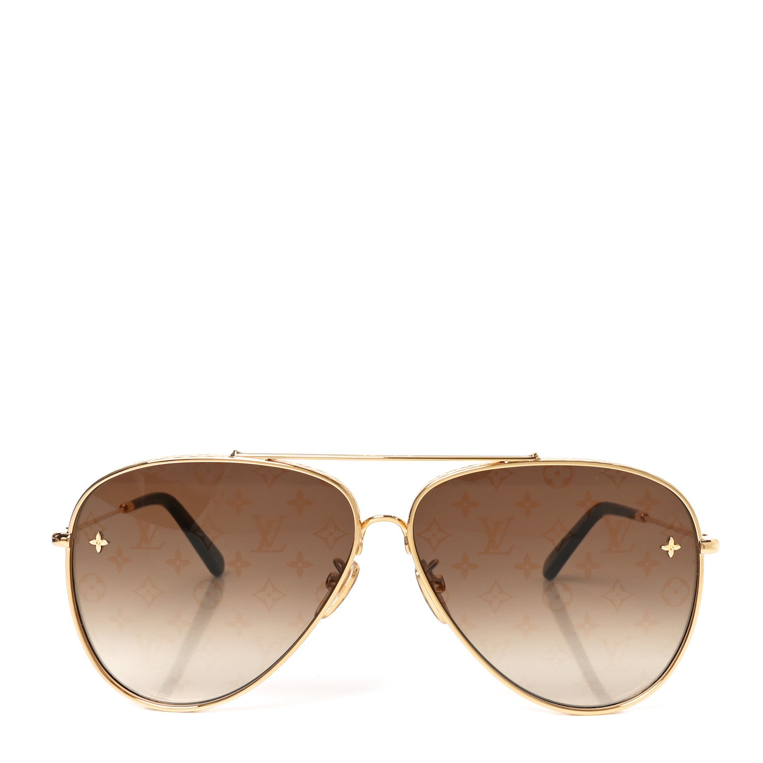 Louis Vuitton Metal The LV Pilot Sunglasses Z1620U Gradient Brown