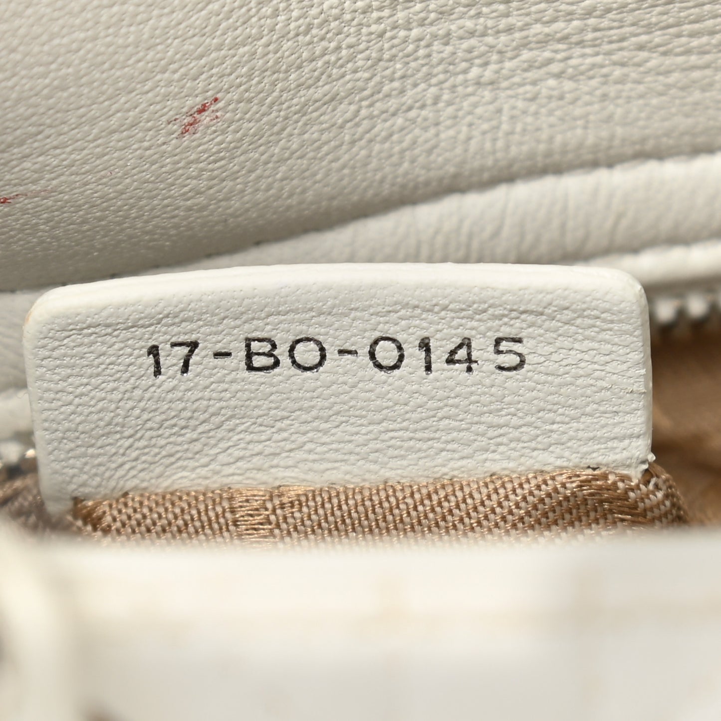 Lambskin Cannage Mini Lady Dior White