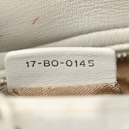Christian Dior Lambskin Cannage Mini Lady Dior White 7 of 16