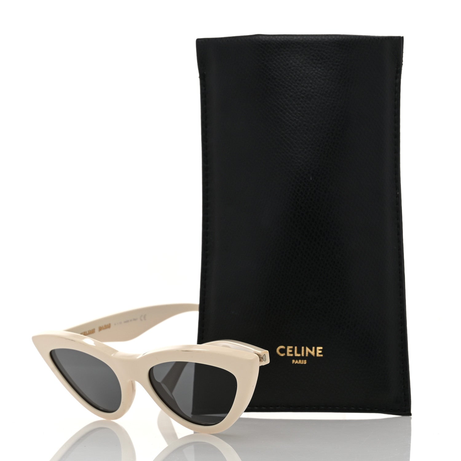 Celine Acetate Cat Eye Sunglasses CL40019I Ivory 9 of 9