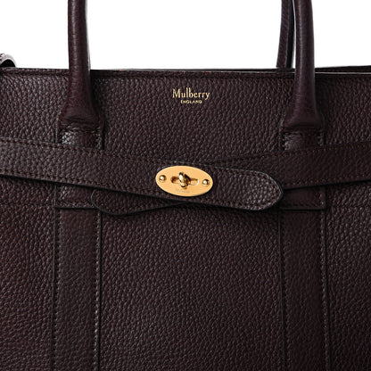 Mulberry Grain Vegetable Tanned Calfskin Small Zipped Bayswater Oxblood 7 of 15