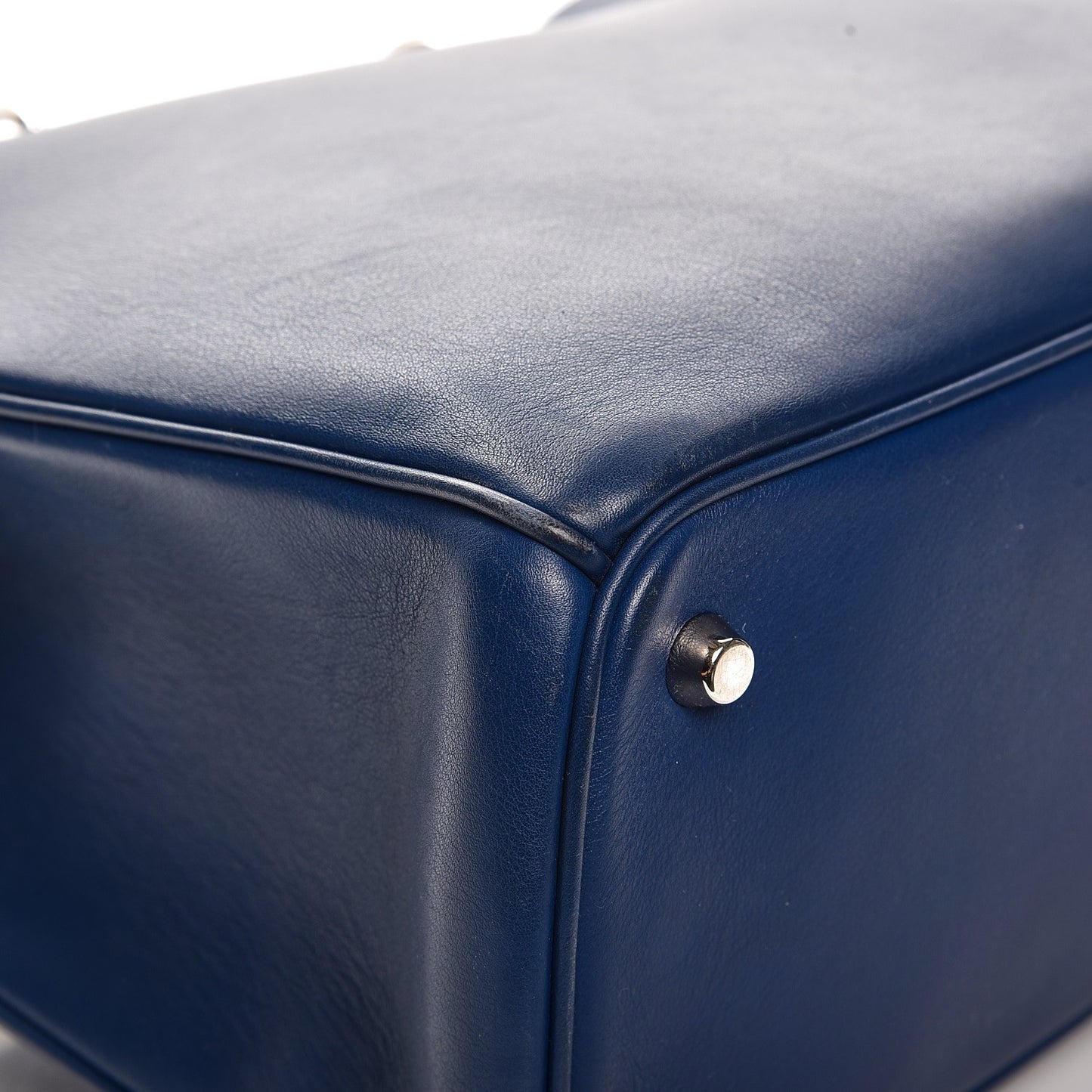 Smooth Calfskin Large Diorissimo Bag Navy Blue