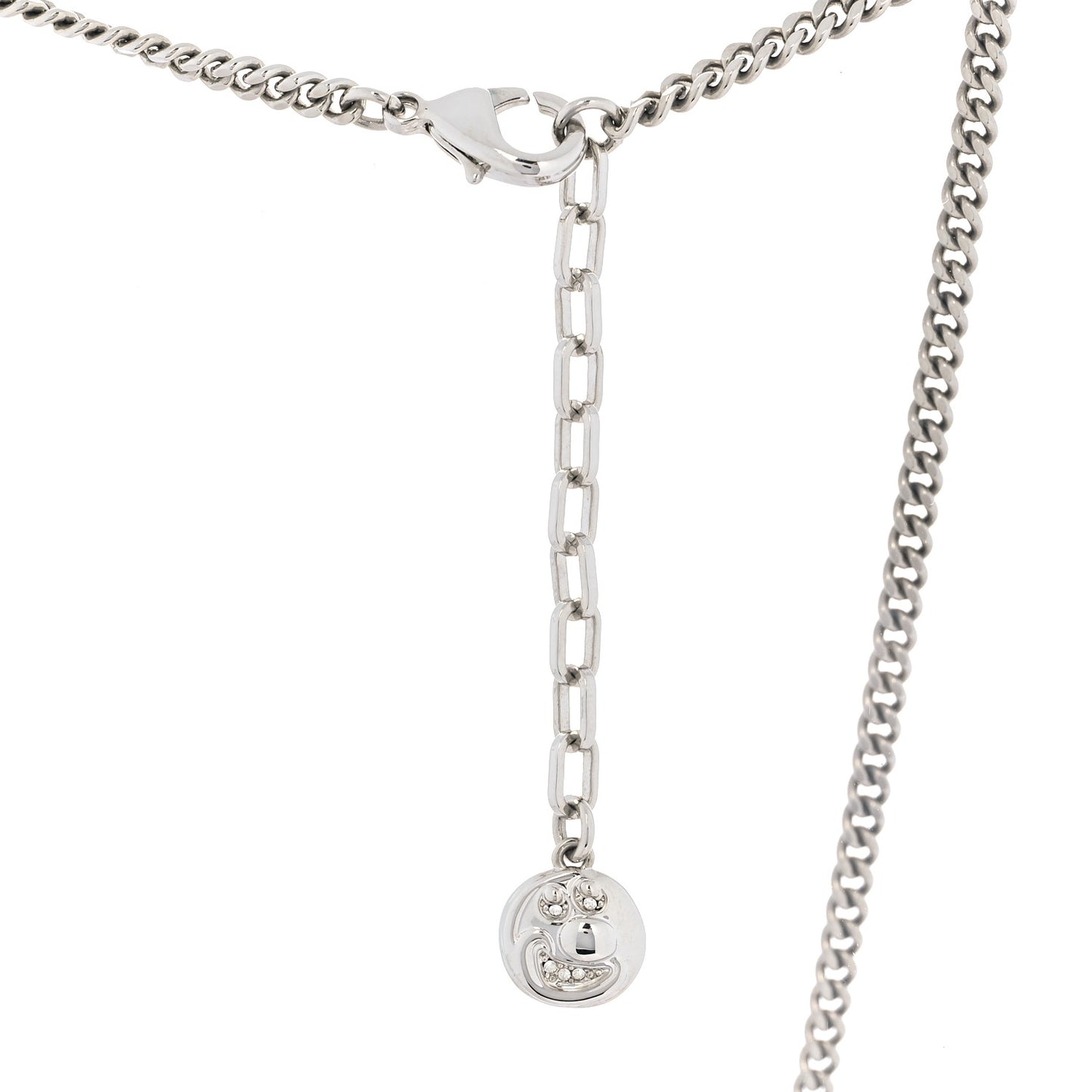 X KENNY SCHARF Logo Necklace Palladium